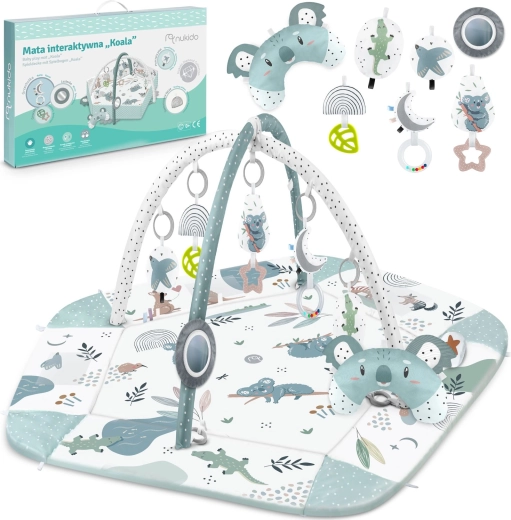 Interaktívna vzdelávacia hracia deka 136 × 136 cm koala NUKIDO Diamond Collection