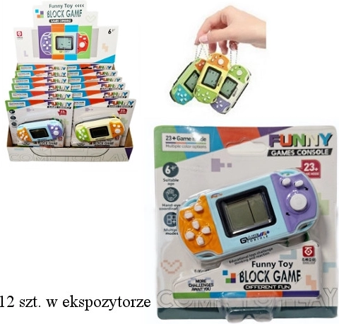 Elektronická kľúčenka – mini herná konzola s 23 hrami