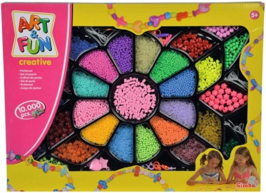 Darčeková sada korálkov A&F, 10 000 ks vrátane príslušenstva