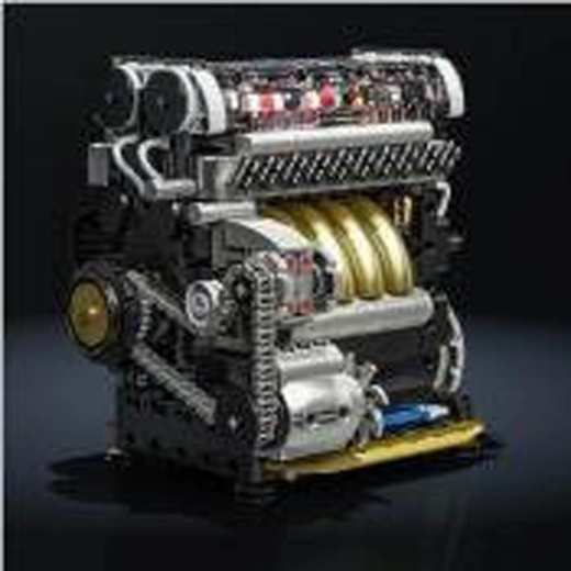 Stavebnica modelu motora L-TYPE, 847 dielov