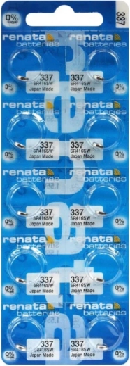 Gombíková batéria RENATA 337 SR416SW 1,55 V, 8,3 mAh – balenie 10 ks