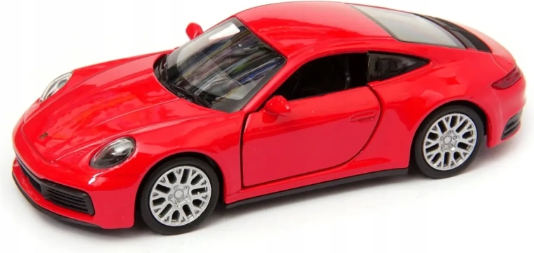 Kovový model Welly Porsche 911 Carrera 4S 1:34 červený