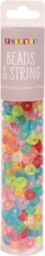 Playbox farebné koráliky v tube 250 ks – matné