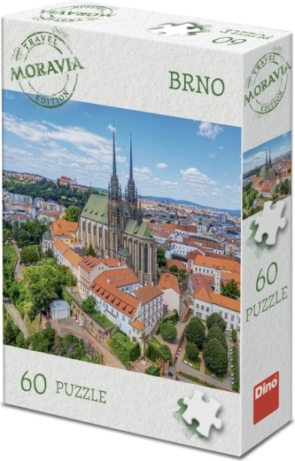 Dino puzzle turistická edícia Morava: Brno (60 dielikov)