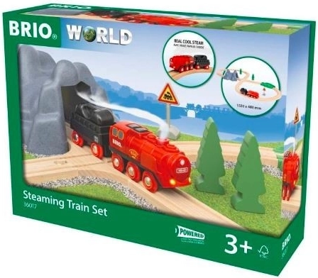BRIO World vláčiková dráha s parnou lokomotívou