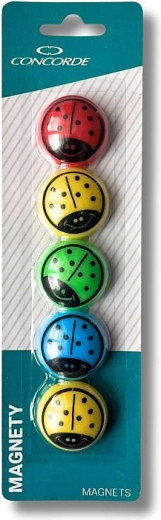 Magnetky lienky 35 mm, 5 ks