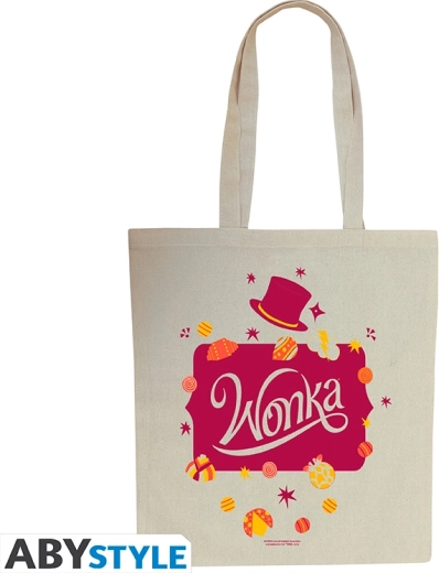 WONKA plátenná taška "Logo & Chocolates"