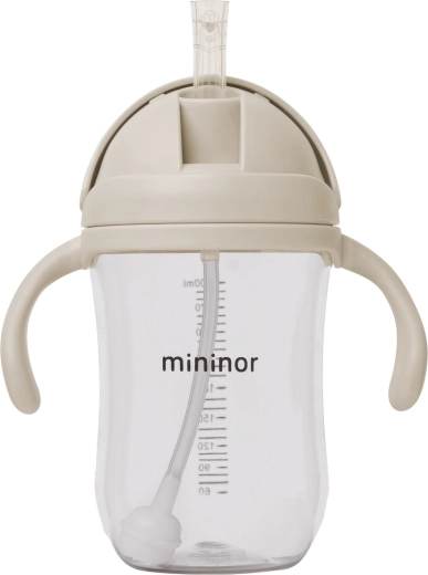 Mininor fľaša so slamkou z tritanu 330 ml cloudy morning