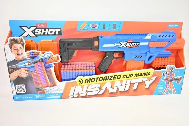 Motorizovaný penový blaster Zuru X-Shot Insanity Clip Mania