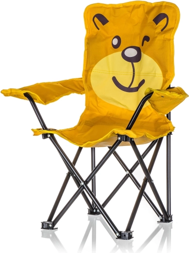 Skladacie detské kresielko s motívom BEAR, žlté