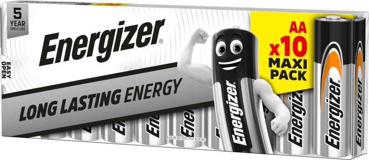 Energizer Everyday alkalické batérie AA, 10 ks