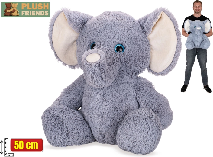 Plush Friends plyšový slon sediaci 50 cm