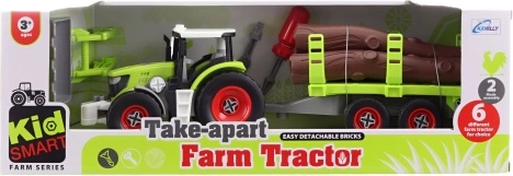 Skrutkovací traktor s prívesom