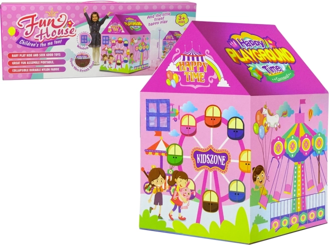 Detský stan Domček Veselé Mestečko Ružový