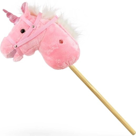 Milly Mally hobby koník na tyči ružový
