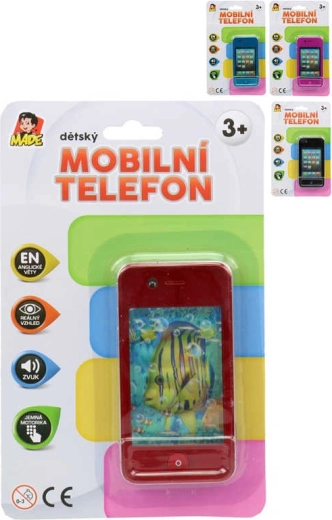Detský inteligentný mobil so zvukom 11 cm (anglické vety) - 1 kus