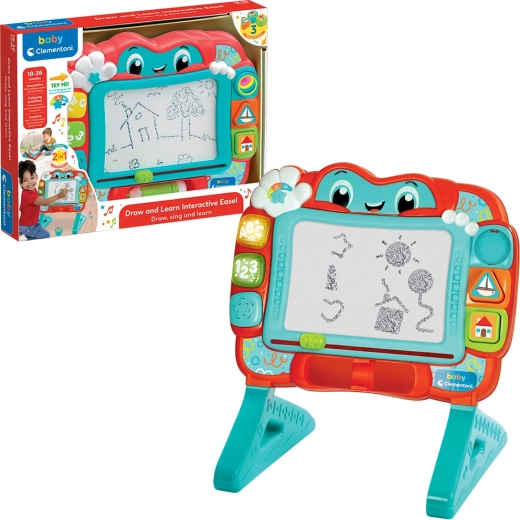 Baby Clementoni moja interaktívna magnetická kresliaca tabuľa 2v1