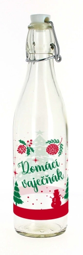 Fľaša s pákovým (patentným) uzáverom 540 ml na domáci vaječný likér