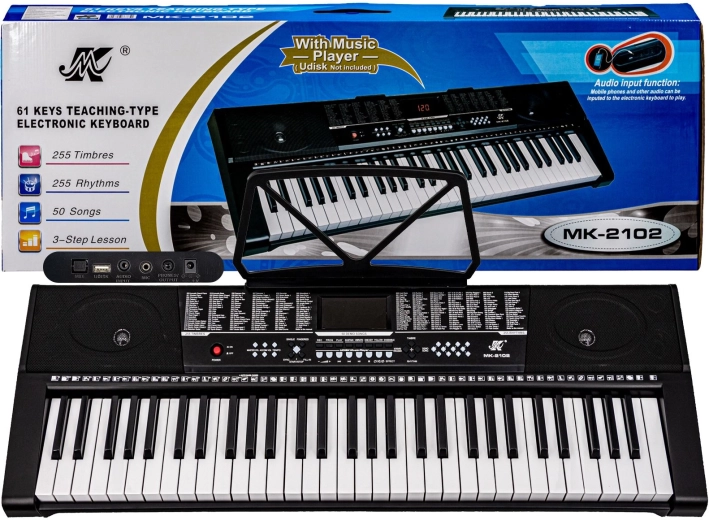 Klávesy MK-2102 s adaptérom, 61 kláves