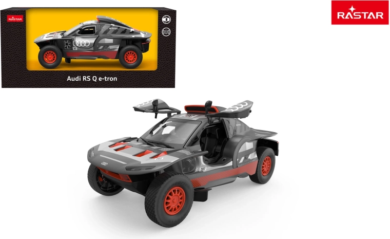 Kovové modelové auto Rastar Audi RS Q e-tron 1:24 sivé