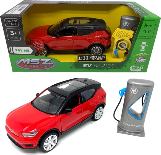 Kovový model 1:32 Volvo XC40 Recharge so svetlami a zvukmi