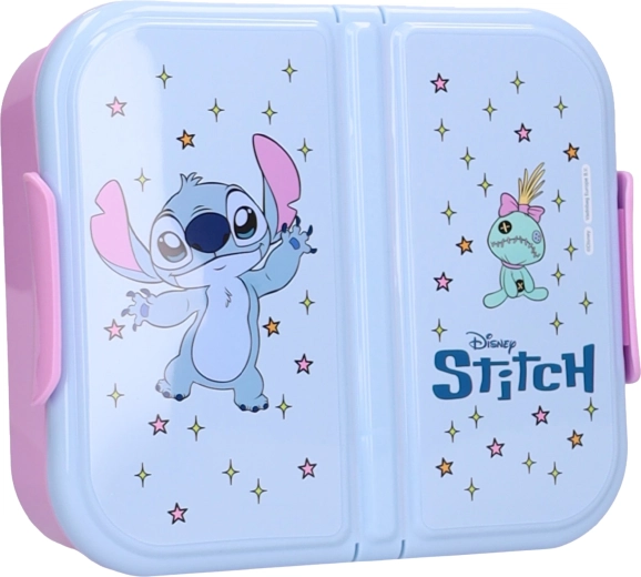 Desiatový box Disney Stitch Eat Yum Repeat s 3 priehradkami 15 × 18 × 5 cm