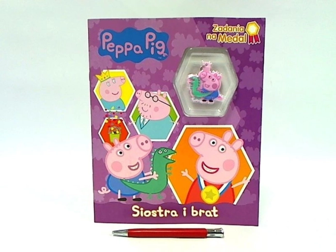Úlohy a omaľovánky Peppa Pig: sestrička