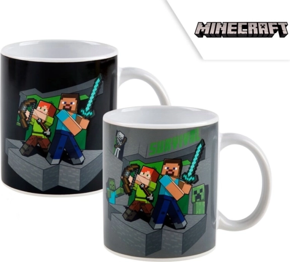 Minecraft termohrnček meniaci farbu