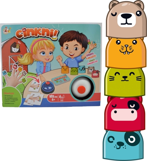 Studo Games Cinkni! postrehová hra so zvončekom a maňuškami