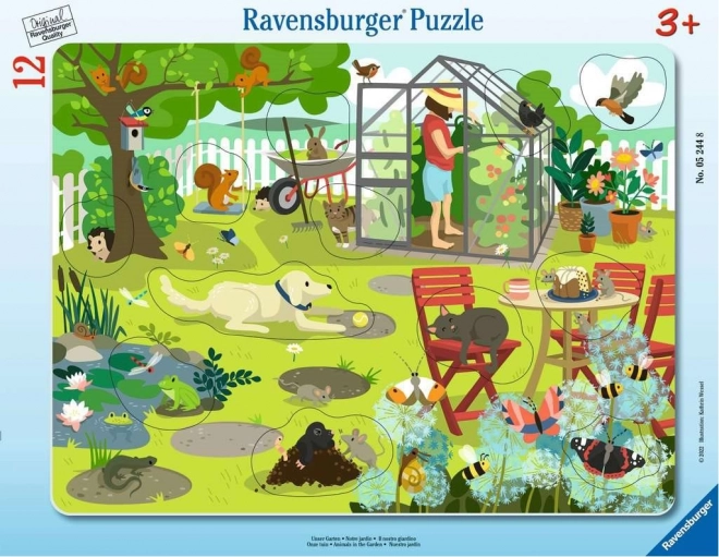 Ravensburger vkladačka Naša záhrada 12 dielikov