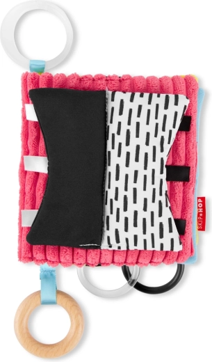 Skip Hop edukačná textilná knižka na C krúžku Discoverosity 0m+