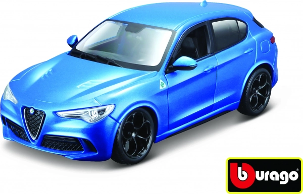 Bburago 1:24 Alfa Romeo Stelvio modrá 18-21086
