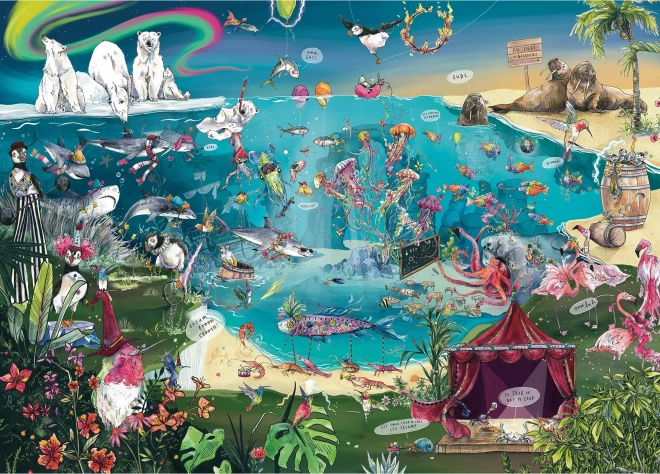 Puzzle Spoločnosť živočíchov 1000 dielikov GIBSONS