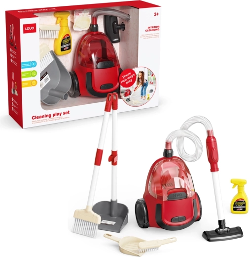 Detský podlahový vysávač na batérie s príslušenstvom