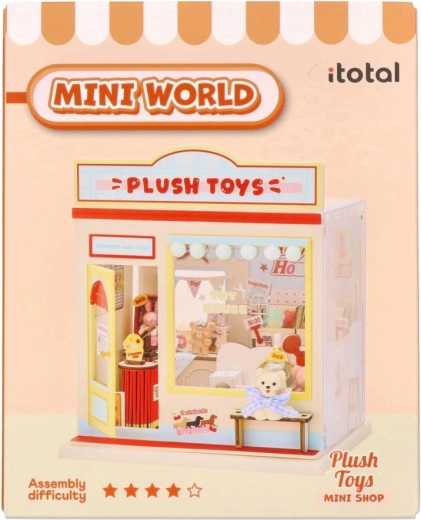 i-Total miniatúrny model obchodu s plyšákmi DIY