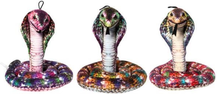 Plyšová kobra – mäkký had pre deti