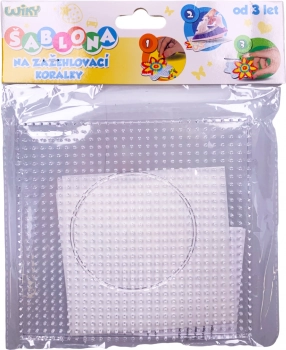 Šablóna na zažehľovacie koráliky – štvorec