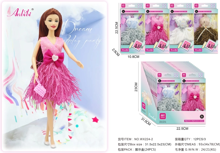 Módne šaty pre bábiky – viac druhov