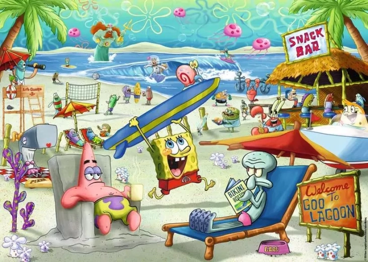 Puzzle RAVENSBURGER Spongebob 1000 dielikov