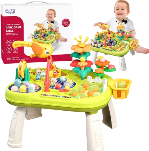 WOOPIE Baby interaktívny vzdelávací Montessori stolík 8 v 1