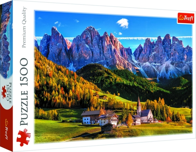 Puzzle Val di Funes, Dolomity – 1500 dielikov Trefl
