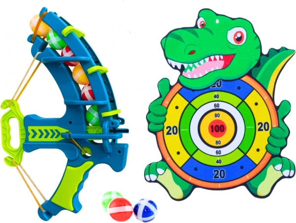 Set na lukostreľbu s dinosaurami pre deti