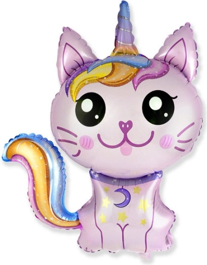 Fóliový balónik Kúzelná mačka 88 × 73 cm