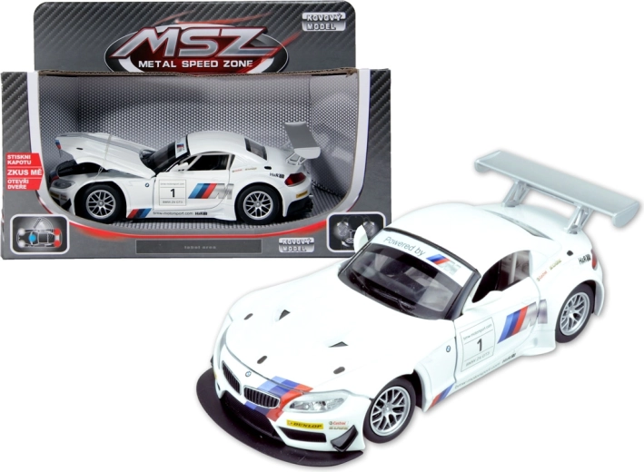 Kovový model auta 1:24 BMW Z4 GT3 so svetlom a zvukom
