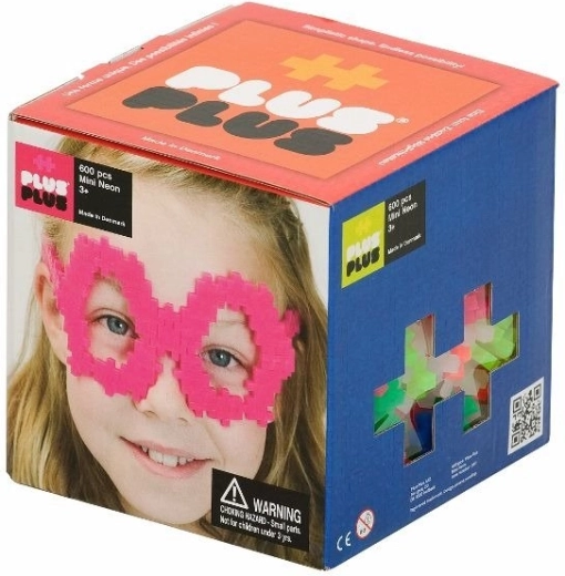 Stavebnica PLUS-PLUS Mini Neon, 600 dielikov