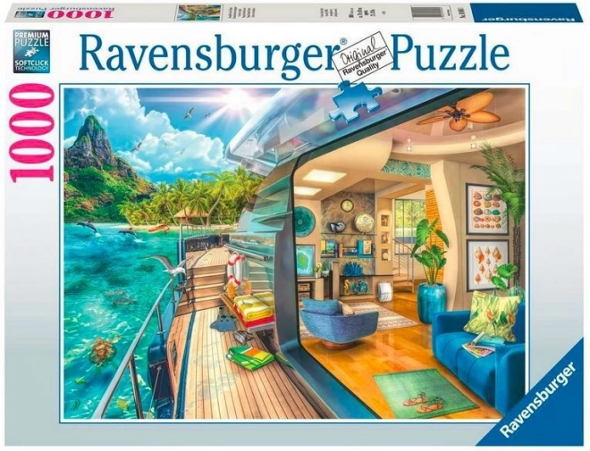 Puzzle 1000 dielikov – plavba v trópoch RAVENSBURGER