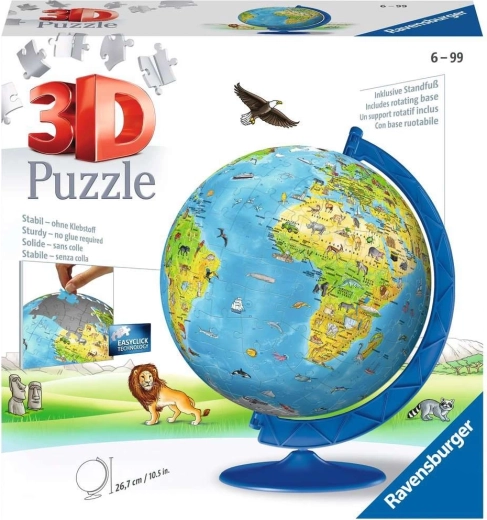 ravensburger 3d puzzle detský glóbus 180 dielikov
