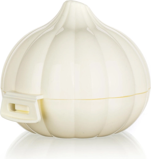 Box na cesnak ACCASA krémový 8,5 × 8,5 × 7 cm