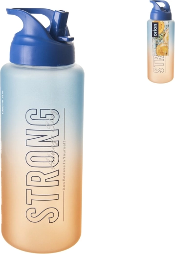 Tritanová fľaša moly blue-orange 1 l