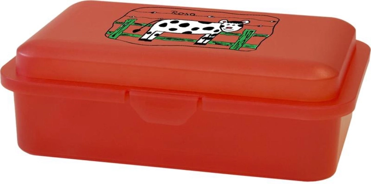 Plastový desiatový box s potlačou 16 × 11 × 5,5 cm